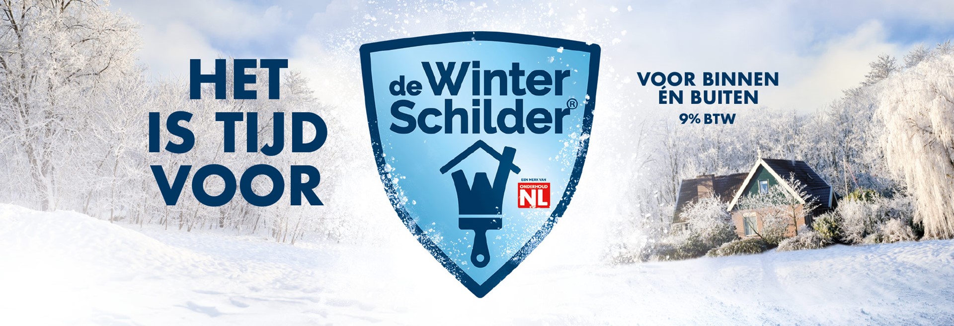 Schilderwerk kan heel goed in de winter