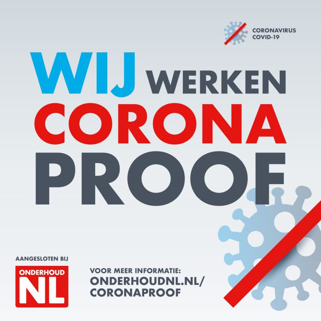 Wij werken Corona proof.